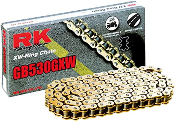 RK Racing GXW 530 Chain - Gold - 130 Links