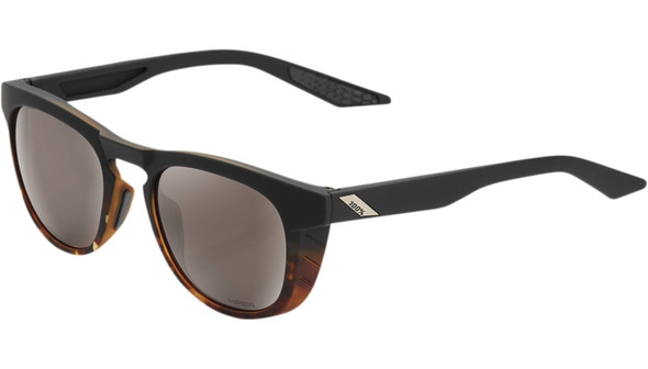 100% Slent Sunglasses - Black - Silver Mirror Lens