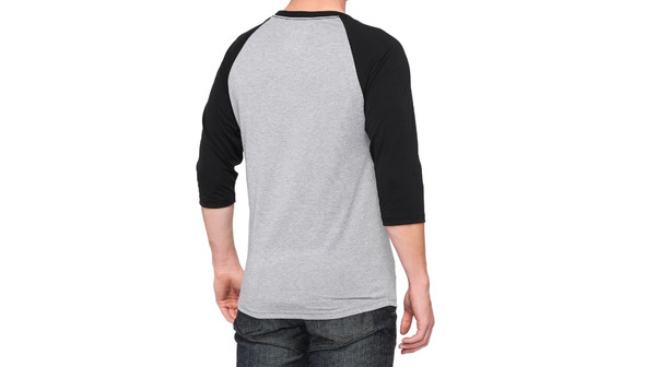 100% Tech Icon 3/4 Sleeve T-Shirt - Gray/Black