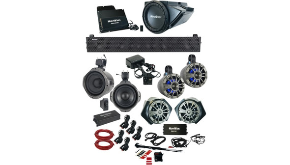Navatlas 4-Seater Audio Kit with Rocker Switch for Polaris - Zone 6 - RZR