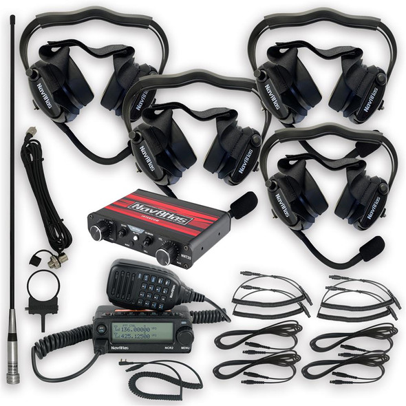 Navatlas Behind The Head Intercom/Radio and Headset Kit - NNT20 - 4-Seat