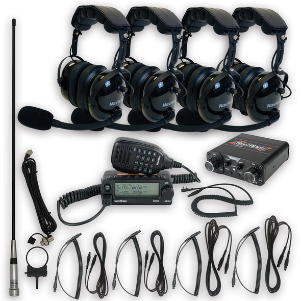 Navatlas Over The Head Intercom/Radio and Headset Kit - NNT10 - 4-Seat