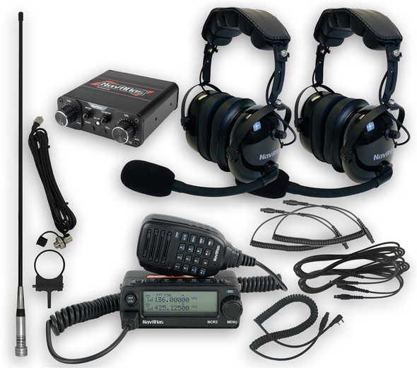 Navatlas Over The Head Intercom/Radio and Headset Kit - NNT10 - 2-Seat