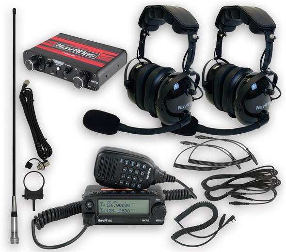 Navatlas Over The Head Intercom/Radio and Headset Kit - NNT20 - 2-Seat