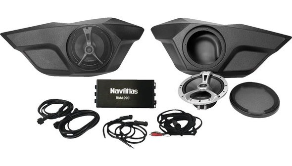 Navatlas Door Speaker Pod System for Polaris - 6-1/2" - RZR Pro