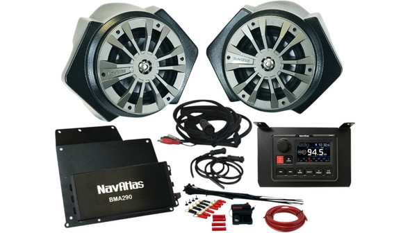 Navatlas Audio Kit with Speaker Pods for Polaris RZR - Zone 2