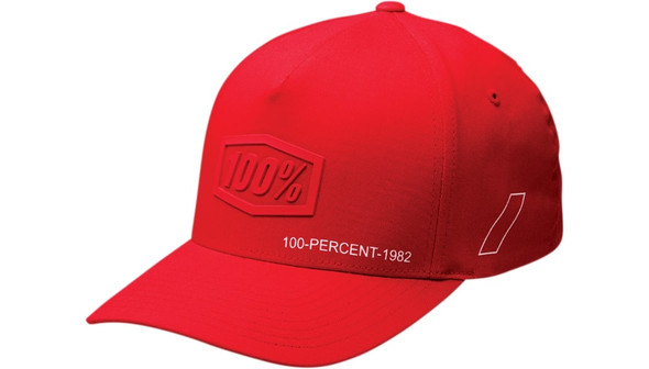 100% Youth Shadow Snapback Hat - Red - One Size