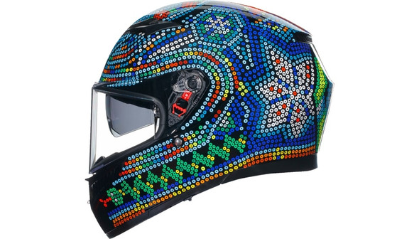 AGV K3 Rossi Winter Test 2018 Helmet - Blue/Green