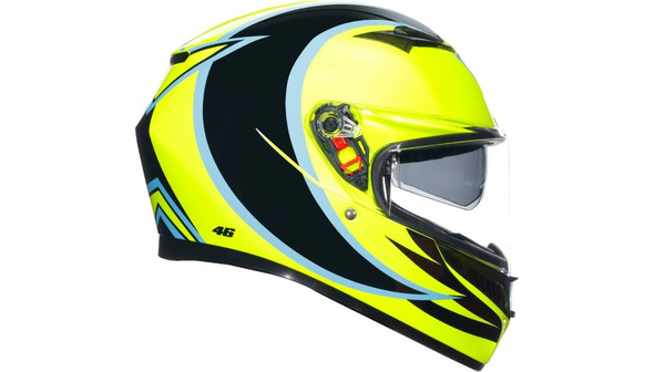 AGV K3 Rossi WT Phillip Island 2005 Helmet - Yellow/Black
