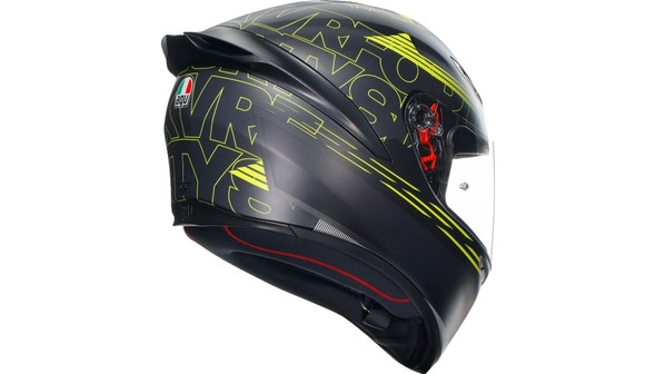 AGV K1 S Track 46 Helmet - Matte Yellow/Gray