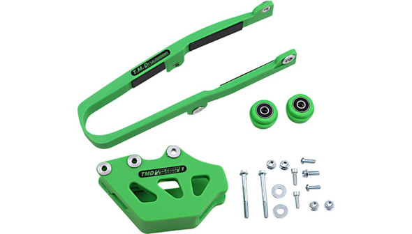 T.M. Designworks Chain Guide and Slider Kit: KCP-KXK - Kawasaki Models