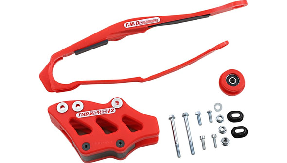 T.M. Designworks Chain Guide and Slider Kit: DCK-OR6 - Honda Models