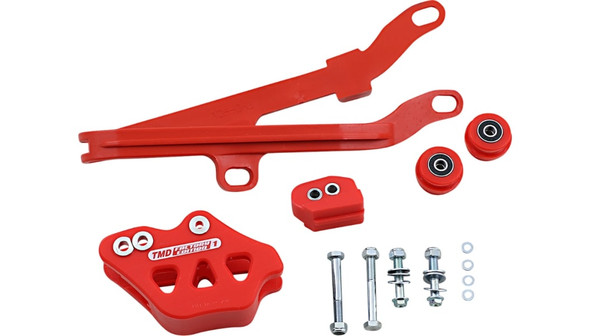 T.M. Designworks Chain Guide and Slider Kit: DCK-HQV - Husqvarna Models