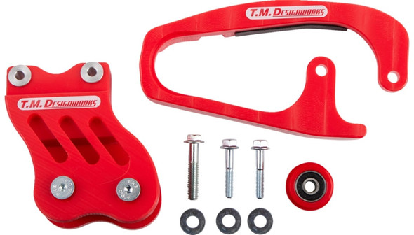 T.M. Designworks Chain Guide and Slider Kit: HCP-45K - Honda TRX450R Models