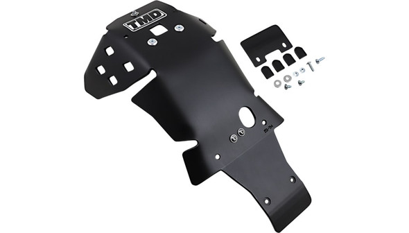 T.M. Designworks Full-Coverage Skid Plate with Linkage Protection: KHLG-352-BK - Gas Gas/Husqvarna/KTM - Black