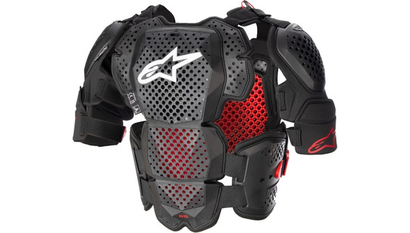 Alpinestars A-10 Roost Guard V2 - Black/Red - Size XS/SM - 6700523-1431-XS