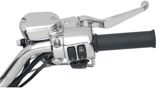 Drag Specialties Handlebar Mechanical Clutch Control Kit: Harley-Davidson XL Models - Chrome - 1/2" Master Cylinder