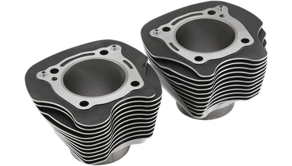 Drag Specialties Cylinder Set: Harley-Davidson Models - Replacement - M8 - 124"/128" - Black