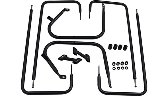 Drag Specialties Saddlebag Guard/Side Rail Kits: 1997-2008 Harley-Davidson FL Models