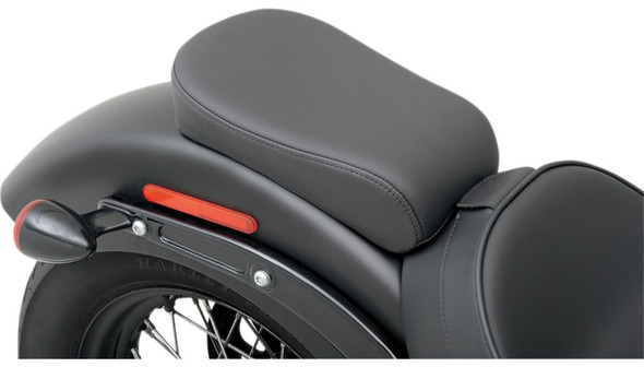 Drag Specialties Wide Solo Rear Seat: 2011-2017 Harley-Davidson FL/FX Models - Black - Smooth