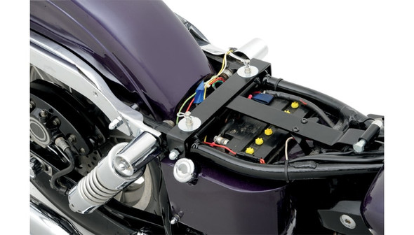 Drag Specialties Spring Solo Mount Kit: 1958-1984 Harley-Davidson FL/FX Models - Black
