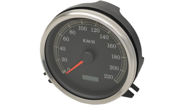 Drag Specialties Electronic Speedometer: 1996-2003 Harley-Davidson FL/FX Models - Black