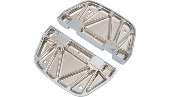 Drag Specialties Passenger Floorboard: 1986-2023 Harley-Davidson FL Models - Chrome