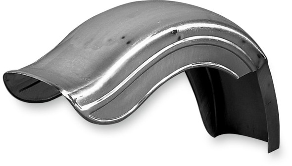 Drag Specialties Fat Boy-Style Rear Fender: Harley-Davidson Models - Universal Fit - Right Hand Chain