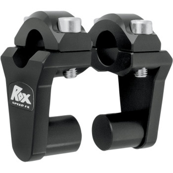 Rox Speed FX Risers Pivoting Handlebar Riser for 7/8" Bar Clamps - 2" - Black - [Blemish]