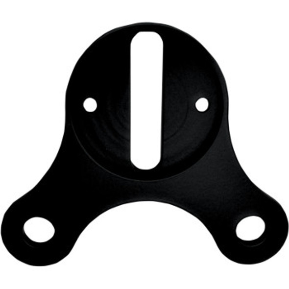 Drag Specialties Flat Mini Gauge Mount: Harley-Davidson Models - Universal Fit - Flat Black - 2.4" Diameter