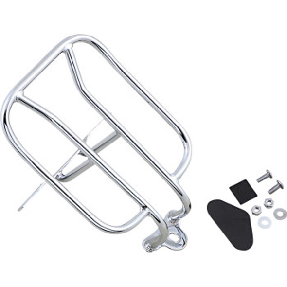 Drag Specialties Fender Luggage Rack: 1994-2021 Harley-Davidson XL Models - Chrome