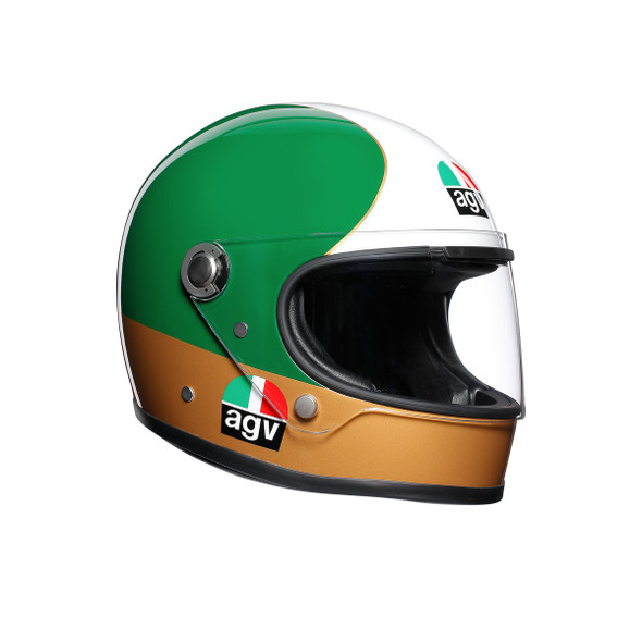 AGV Legends X3000 LE Ago #1 Barry Sheene Helmet - Green/Red/White - Size Small - [Blemish]