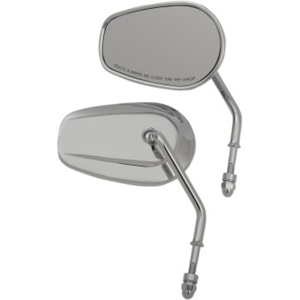 Drag Specialties OEM-Style Replacement Teardrop Mirrors: Harley-Davidson Models