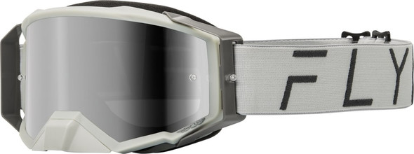 Fly Racing Zone Pro Goggle - Grey - Grey Mirror/Smoke Lens