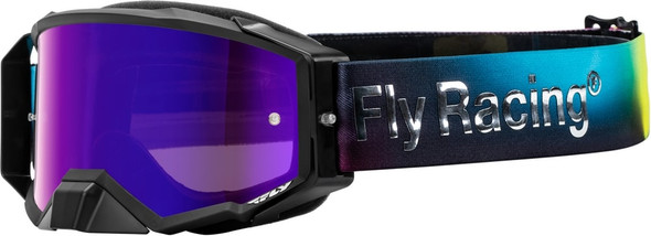 Fly Racing Zone Elite Legacy Goggle Fuschia/Hi-Vis - Electric Blue Lens