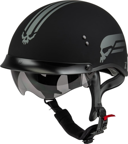 GMAX HH-65 Retribution Half Helmet w/ Peak Visor