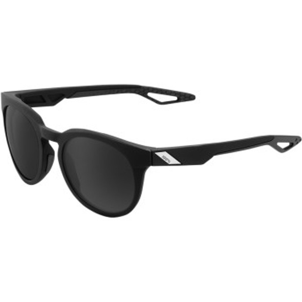 100% Campo Sunglasses - Matte Black - Smoke Lens