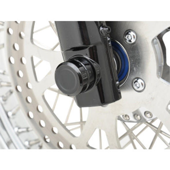 Drag Specialties Front Billet Axle Cap: 2008-2021 Harley-Davidson XL Models