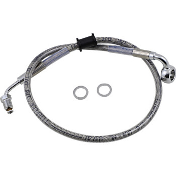 Drag Specialties Brake Line Kit: 2019-2020 Harley-Davidson FXDR Models - Stainless Steel