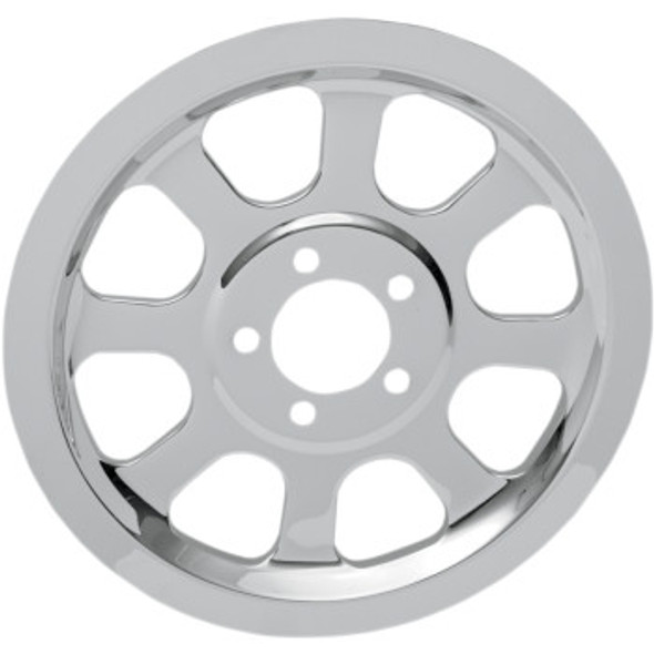 Drag Specialties Outer Rear Pulley Insert: 2000-2005 Harley-Davidson FL/FX Models - Chrome - 70 Tooth