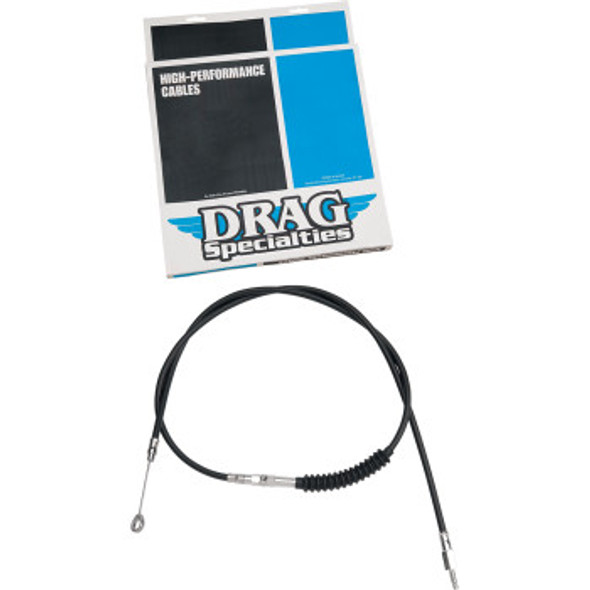 Drag Specialties High Efficiency Black Vinyl Clutch Cable: 2011-2020 Harley-Davidson XL Models - Standard