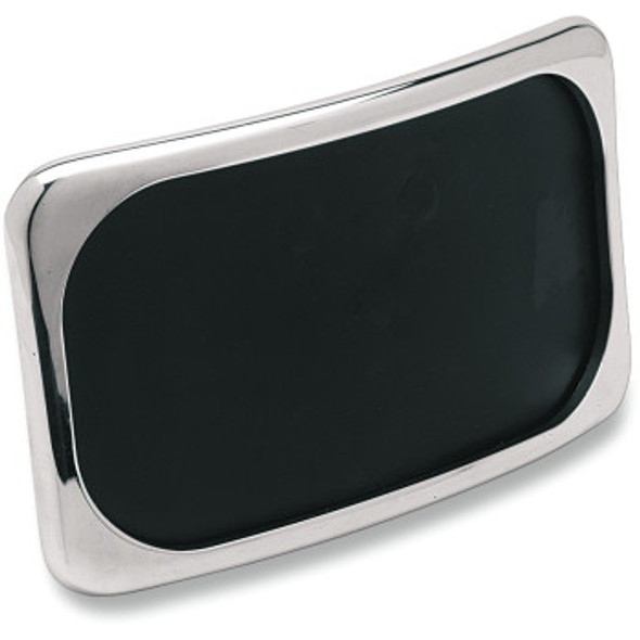 Drag Specialties Small Radius Three-Bolt Style License Plate Mount Assembly: Harley-Davidson Models - Chrome
