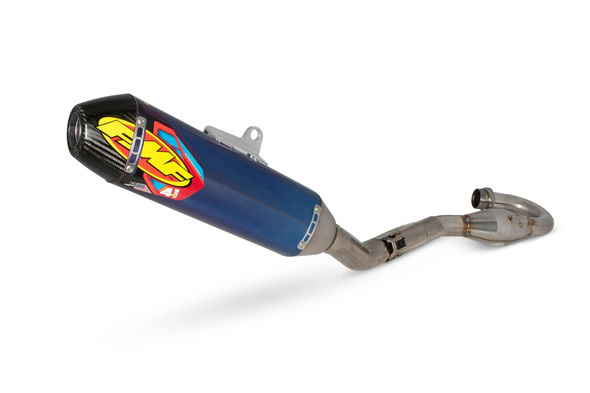 FMF 4.1 RCT Exhaust w/ MegaBomb Header: 2020-2021 Husqvarna FE 450 Models - Anodized Titanium