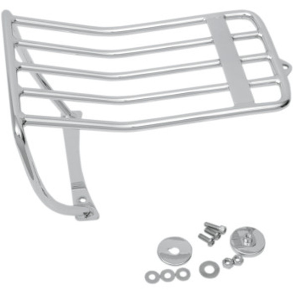 Drag Specialties Bobtail Fender Luggage Rack: 2006-2010 Harley-Davidson Softail Models - Chrome