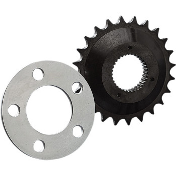 Drag Specialties Offset Sprocket Kit: 1985-1999 Harley-Davidson FX/FL Models - Black - 24 Tooth