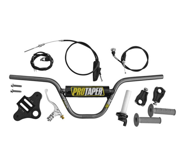 ProTaper Pit Bike Handlebar Kit: 2011-2022 Honda XR/CRF 50 Models - Black