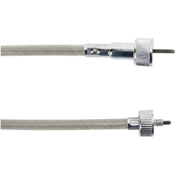 Drag Specialties Braided Front-Wheel Drive Speedometer Cable: 1975-1999 Harley-Davidson Models - 40"