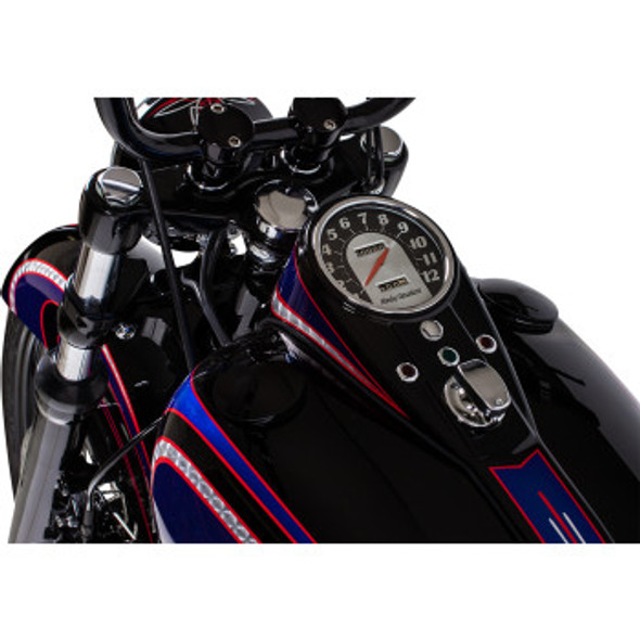 Drag Specialties Gas Cap w/ Paint Protectors: 1993-2020 Harley-Davidson Models - Chrome