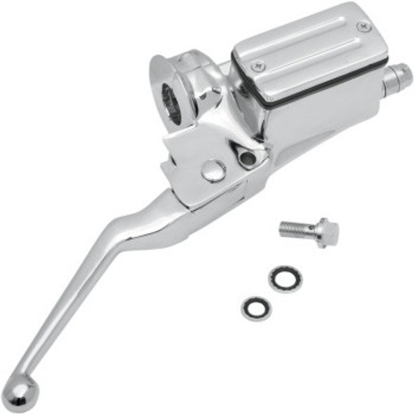 Drag Specialties Front Brake Master Cylinder Assembly: 1982-1985 Harley-Davidson Models - Chrome - 3/4"