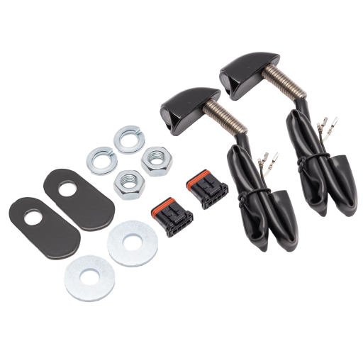 Kodlin USA Elypse 2-1 Turn Signals: 2022-2023 Harley-Davidson Softail Low Rider/El Diablo Models - Black - K68532